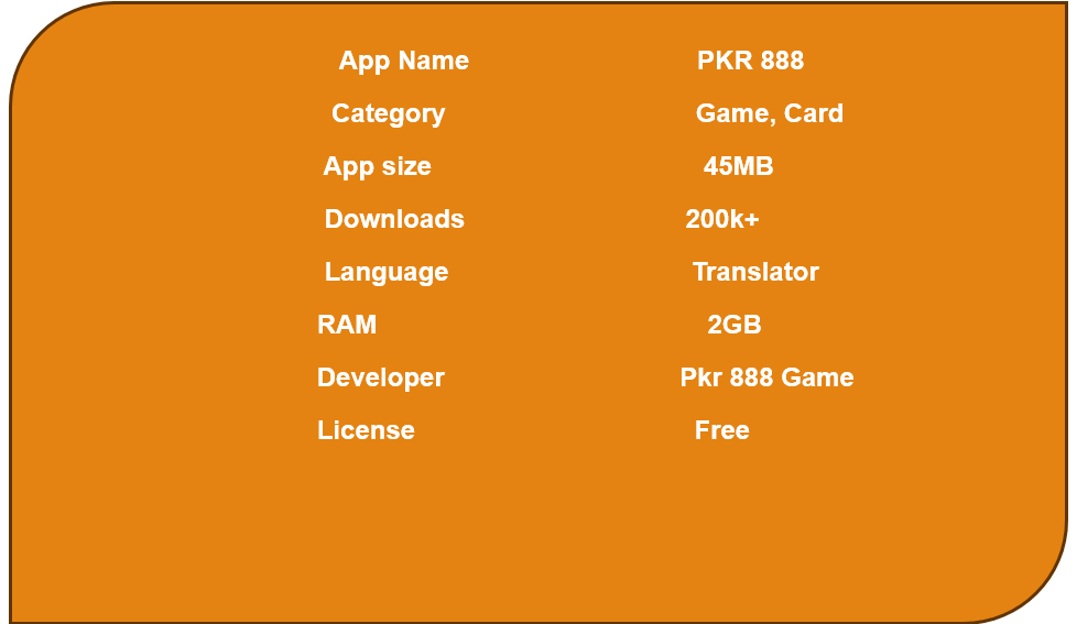 Pkr 888 Game